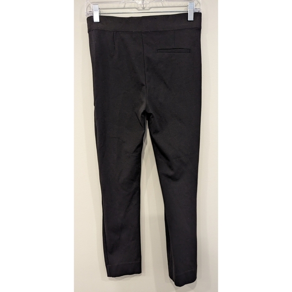 Everlane Black Side Zipper Elastic Waist Flat Front Pants Size 2 - Picture 3 of 5